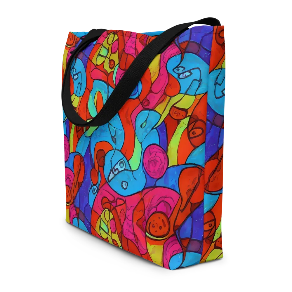 Vivid Orbit on Large Tote Bag W/ Pocket — Front