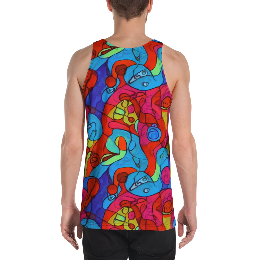 Vivid Orbit on Men's Tank Top — Back