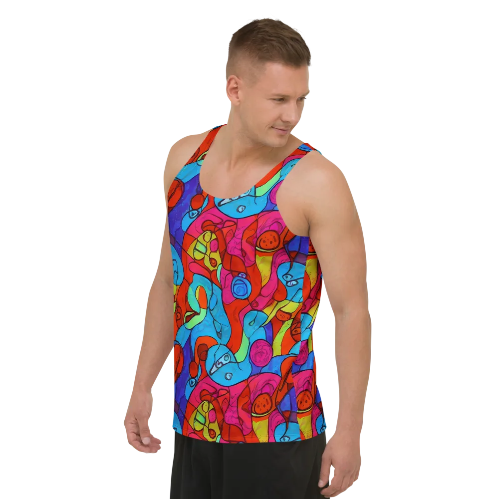 Vivid Orbit on Men's Tank Top — Left Front