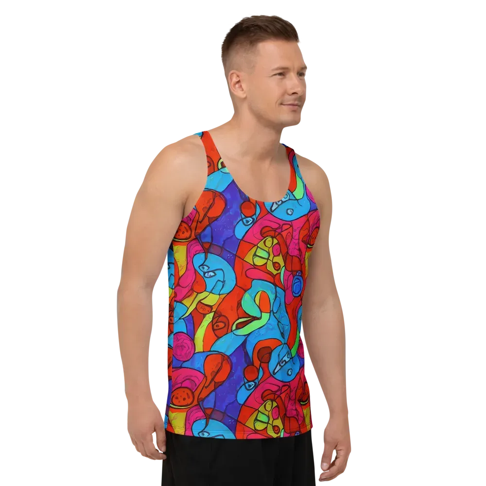 Vivid Orbit on Men's Tank Top — Right Front