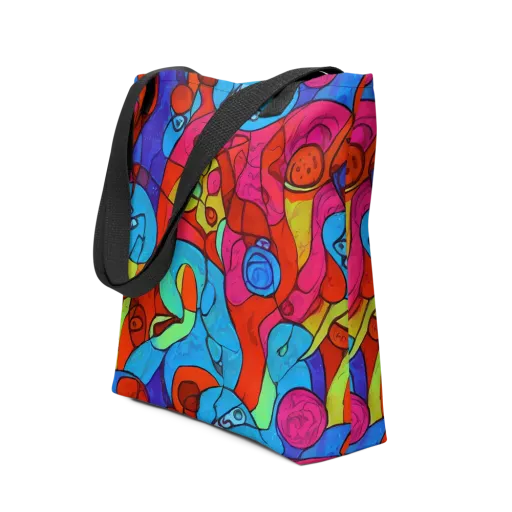 Vivid Orbit on a Tote Bag