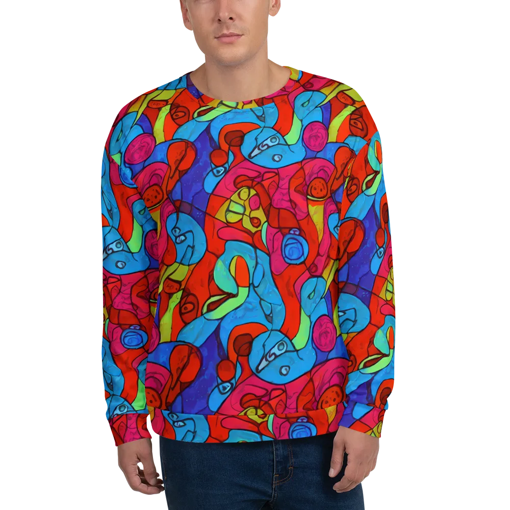 Vivid Orbit on Sweatshirt — Front