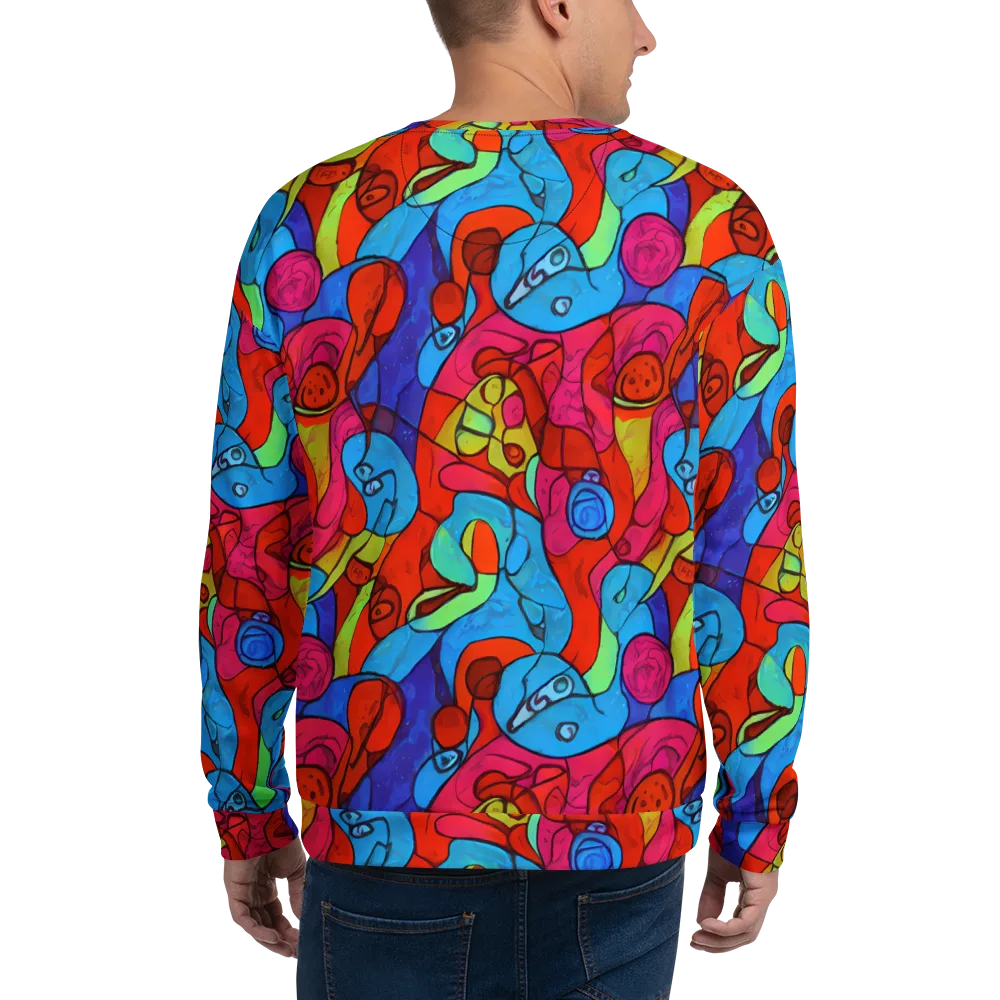 Vivid Orbit on Sweatshirt — Back