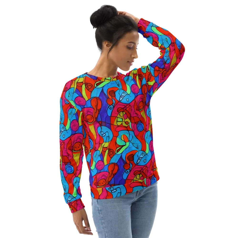 Vivid Orbit on Sweatshirt — Right Front