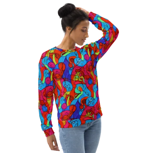 Vivid Orbit on a Sweatshirt