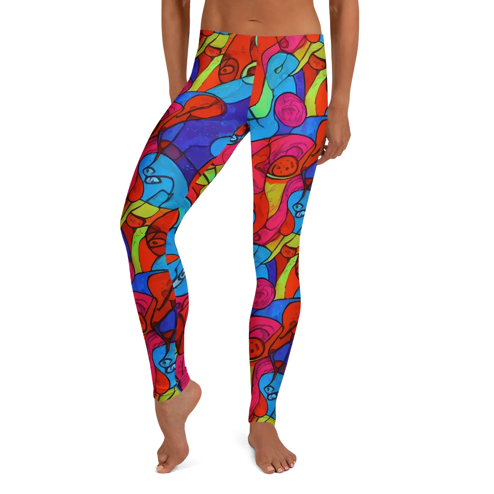 Vivid Orbit on Leggings — Front