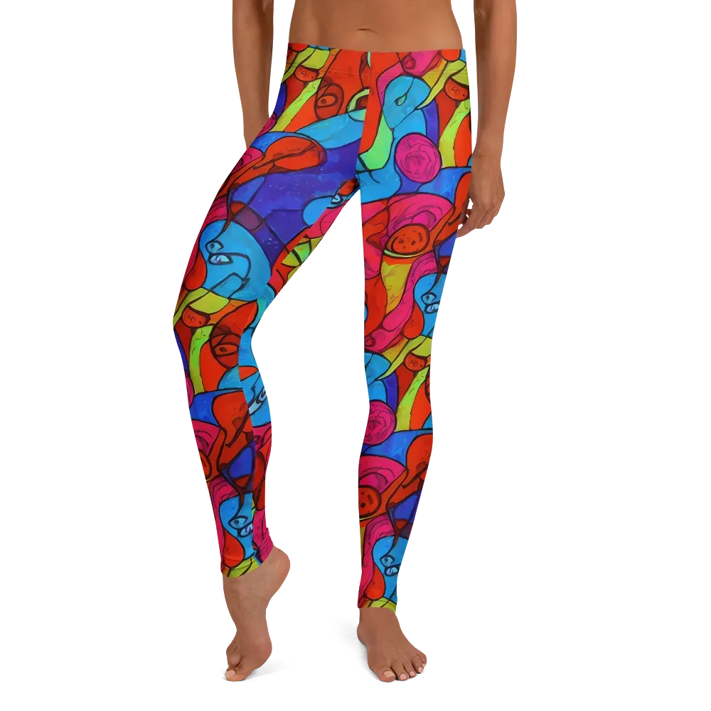 Vivid Orbit on Leggings — Front