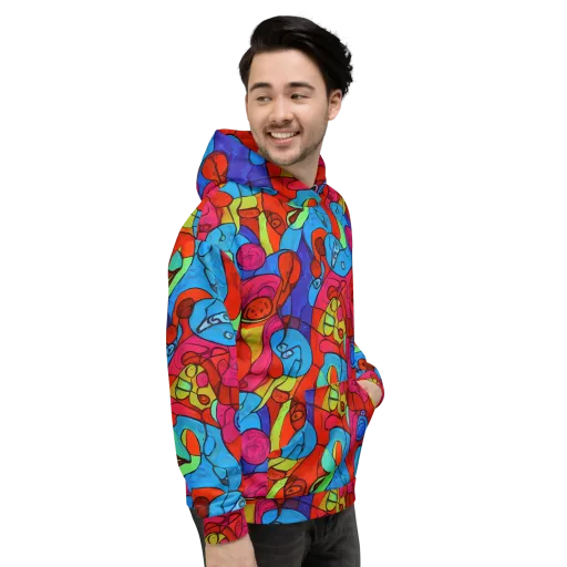 Vivid Orbit on a Hoodie