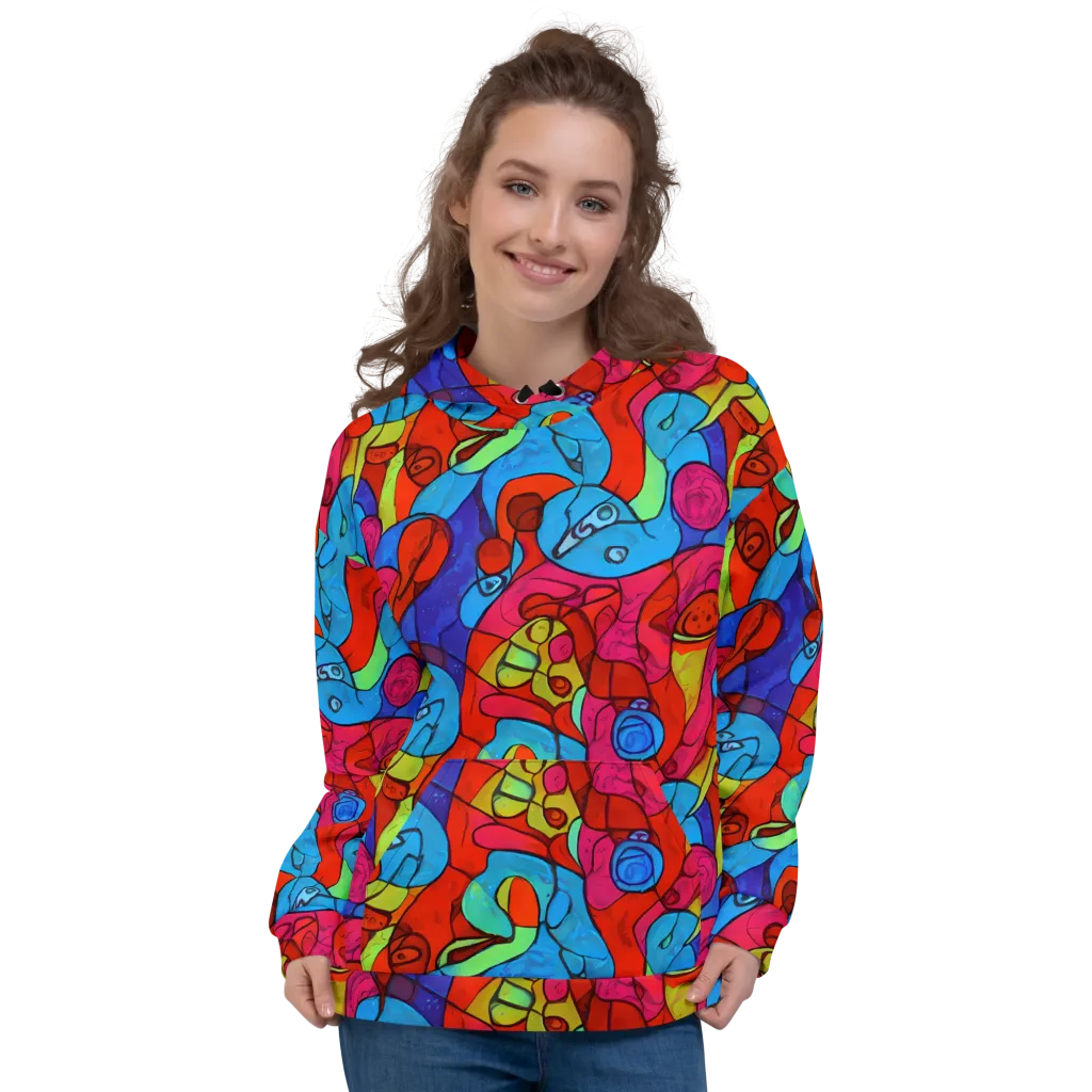 Vivid Orbit on Hoodie — Front