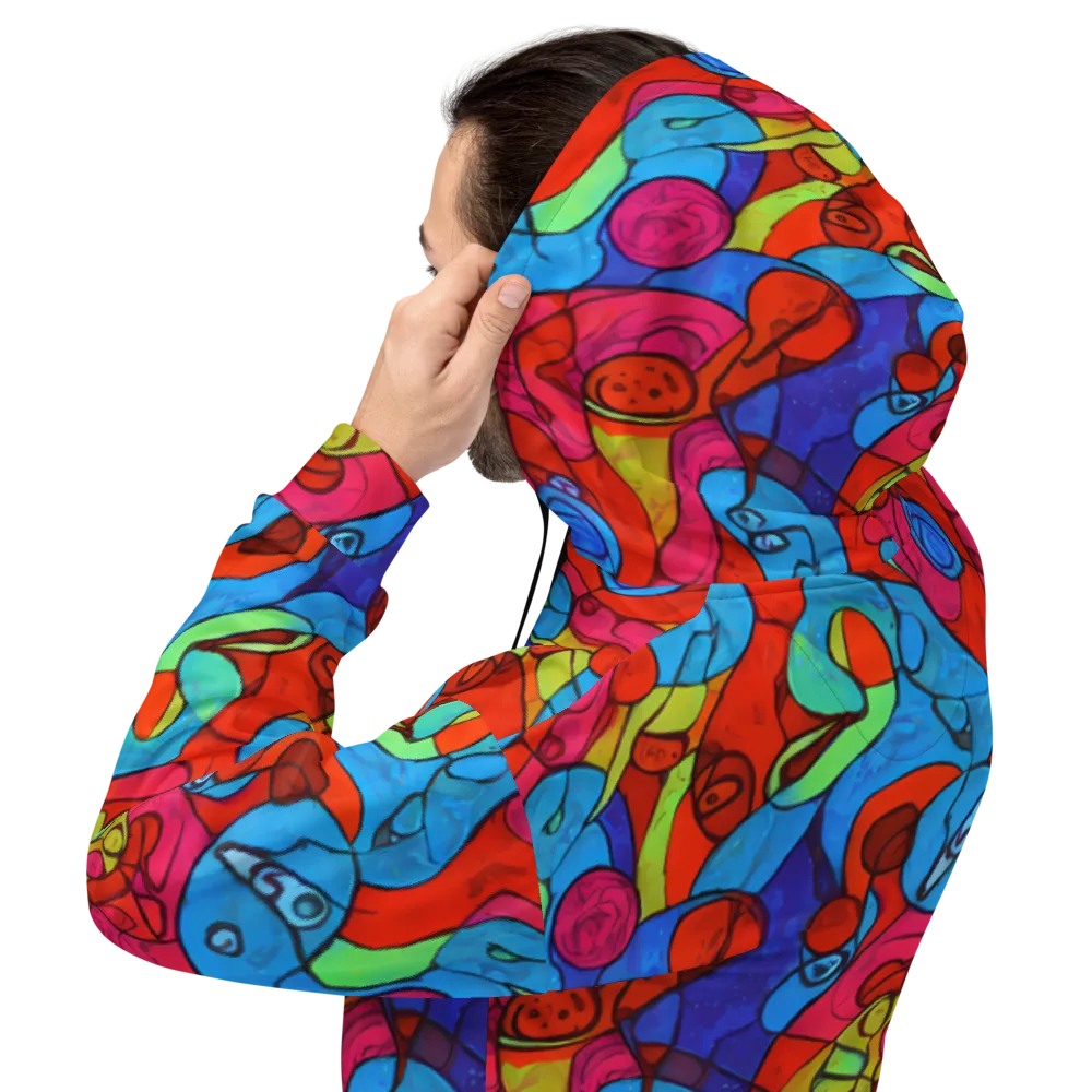 Vivid Orbit on Hoodie — Back