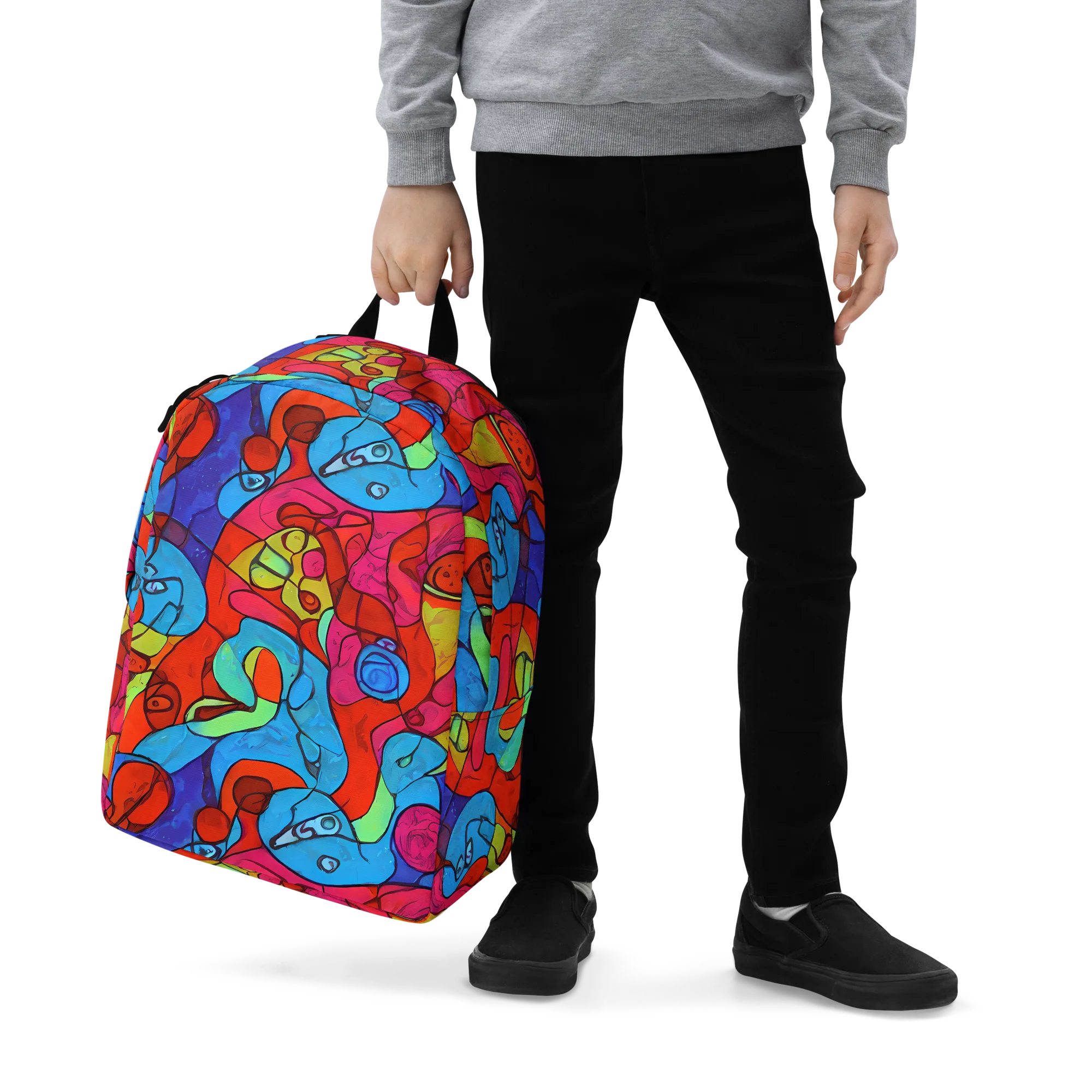 Vivid Orbit on Minimalist Backpack — Zoomed-in