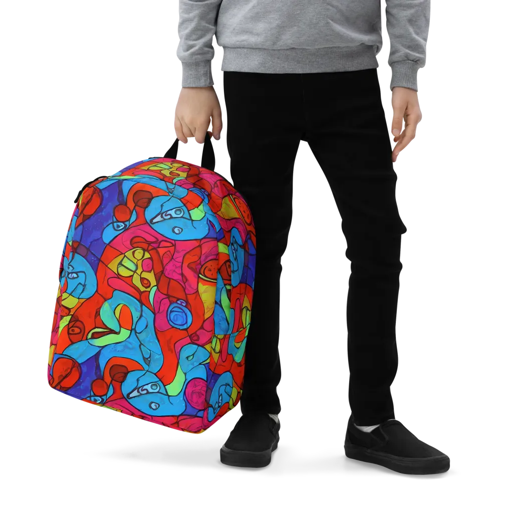 Vivid Orbit on Minimalist Backpack — Zoomed-in