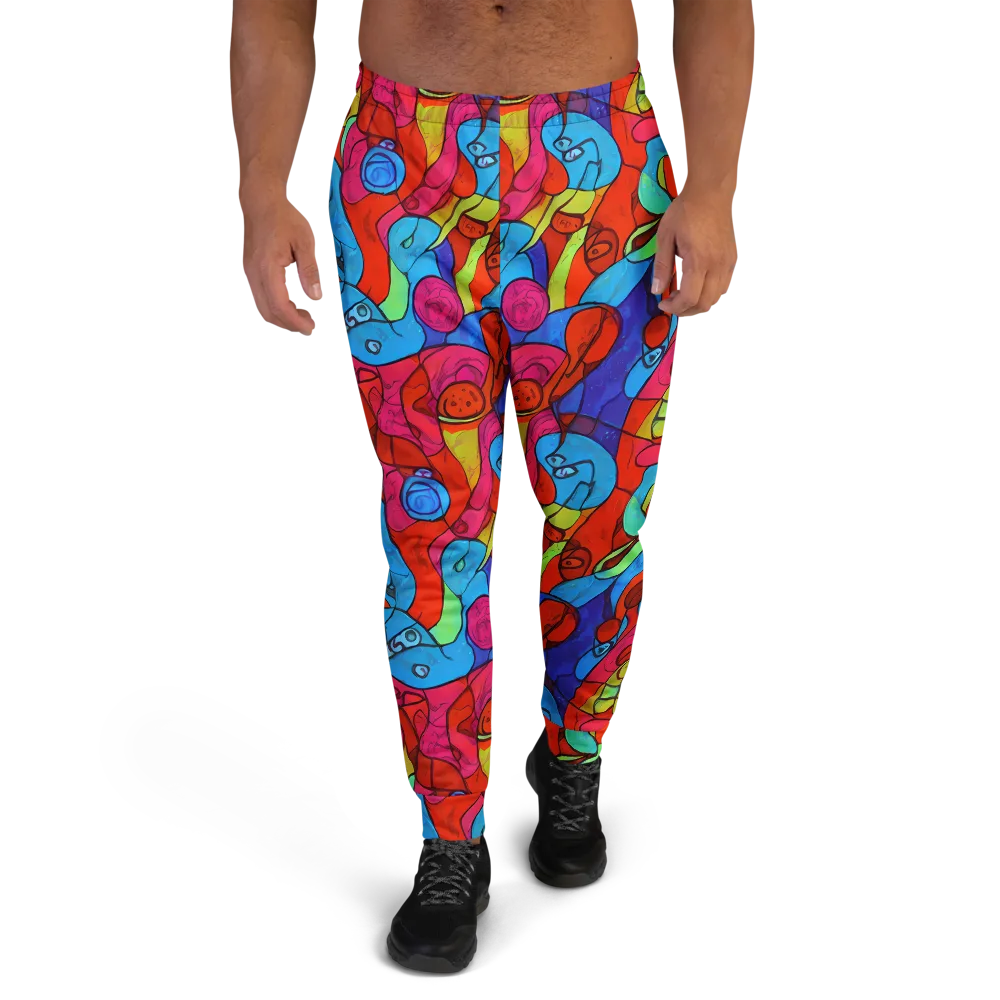 Vivid Orbit on Men's Joggers — Front