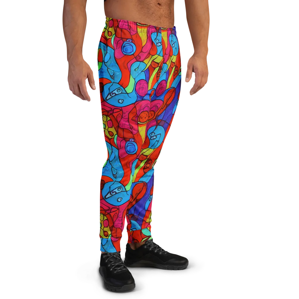 Vivid Orbit on Men's Joggers — Right