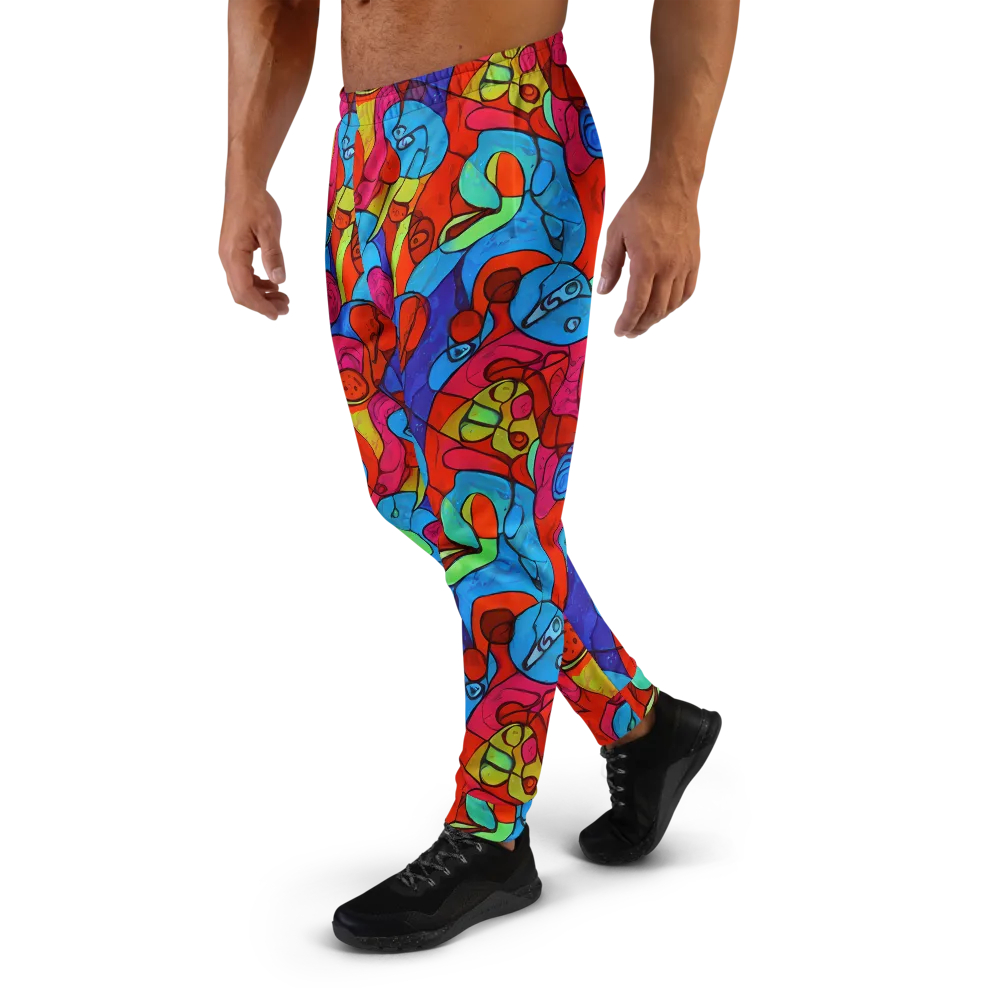 Vivid Orbit on Men's Joggers — Left