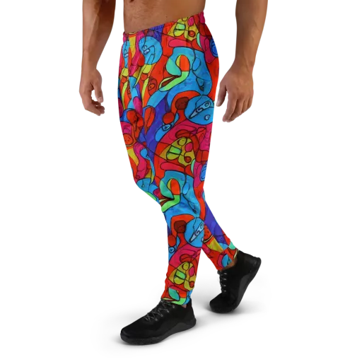 Vivid Orbit on a Men's Joggers