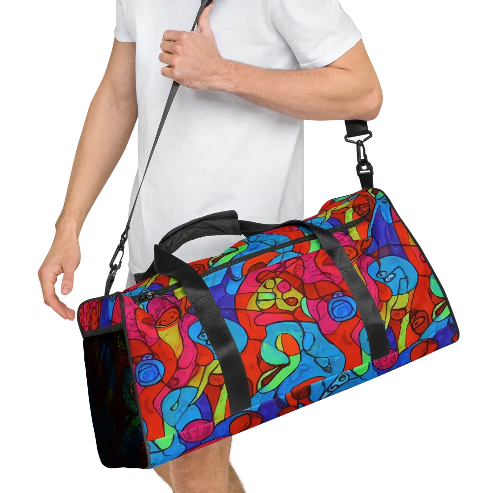 Vivid Orbit on Duffle Bag — Right Front