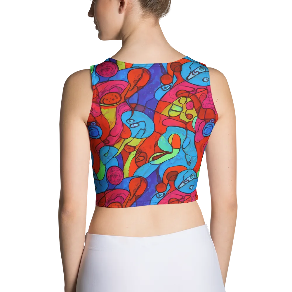 Vivid Orbit on Crop Top — Back