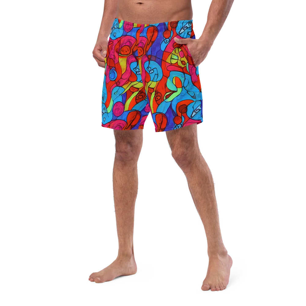 Vivid Orbit on Swim Trunks — Left Front