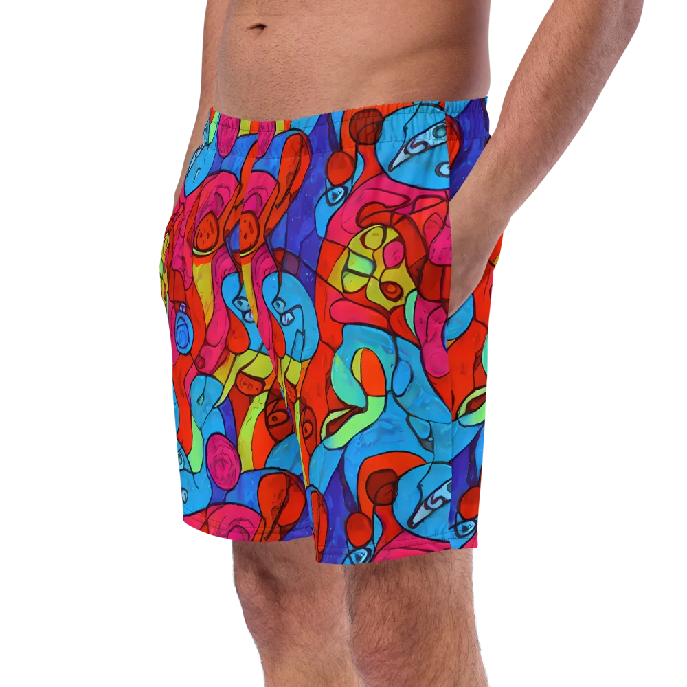 Vivid Orbit on Swim Trunks — Left Front