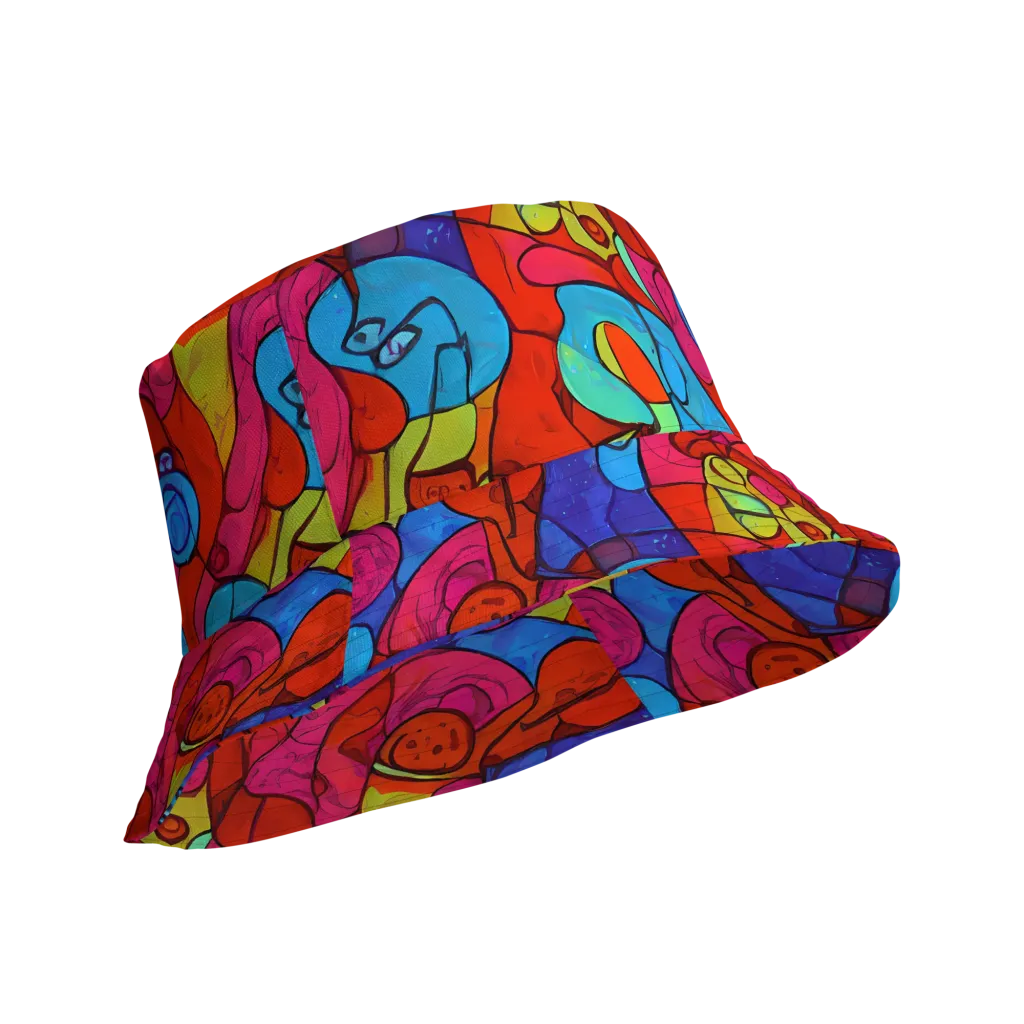 Vivid Orbit on Reversible Bucket Hat — Product details Outside