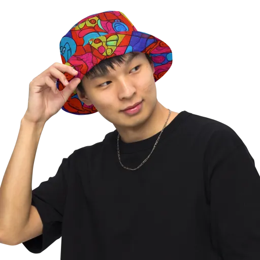 Vivid Orbit on a Reversible Bucket Hat
