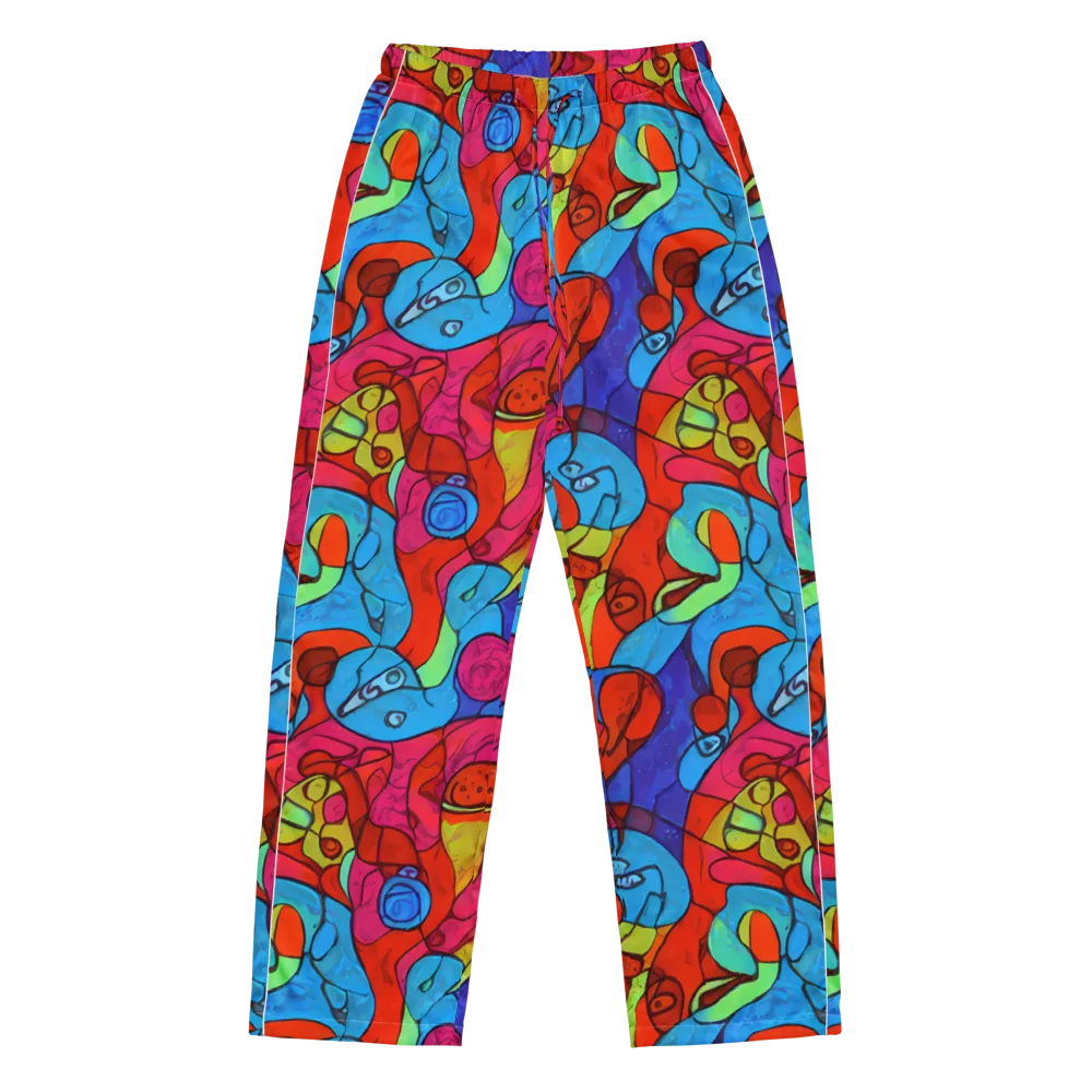 Vivid Orbit on Women's Pajama Pants — Front