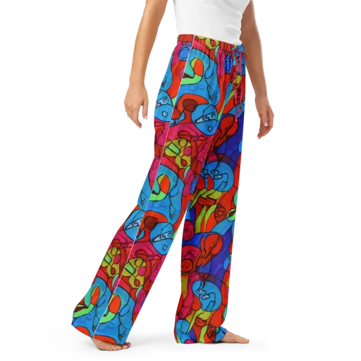 Vivid Orbit on a Women's Pajama Pants