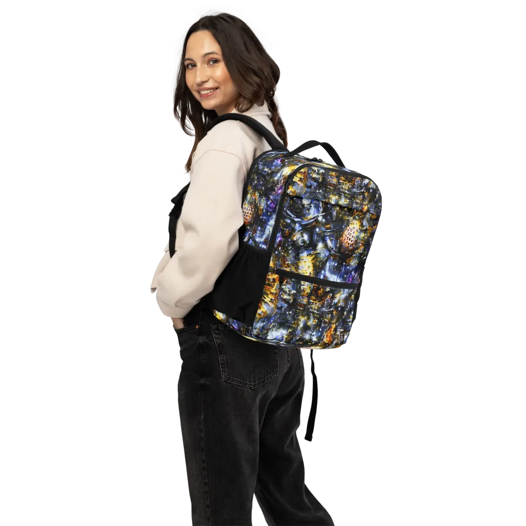 Obsidian Aurora on Utility Backpack — Back