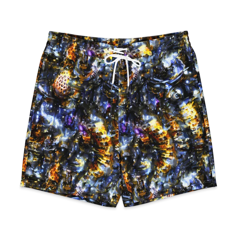 Obsidian Aurora on Men's Board Shorts — Front
