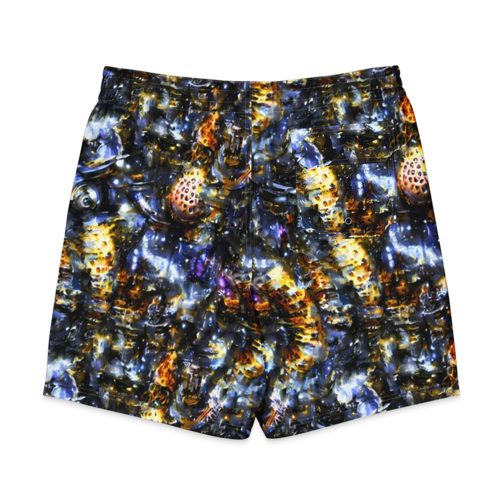 Obsidian Aurora on Men's Board Shorts — Back