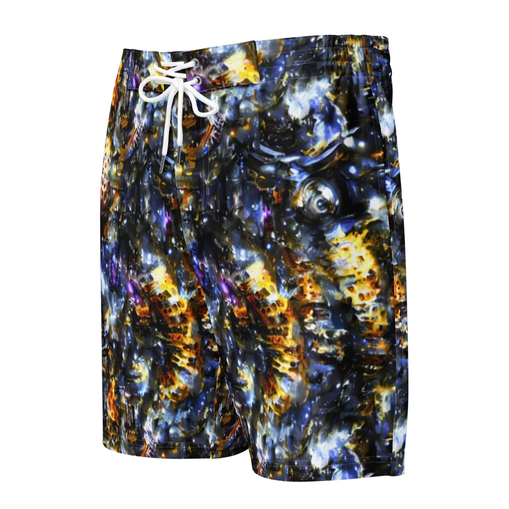 Obsidian Aurora on Men's Board Shorts — Front