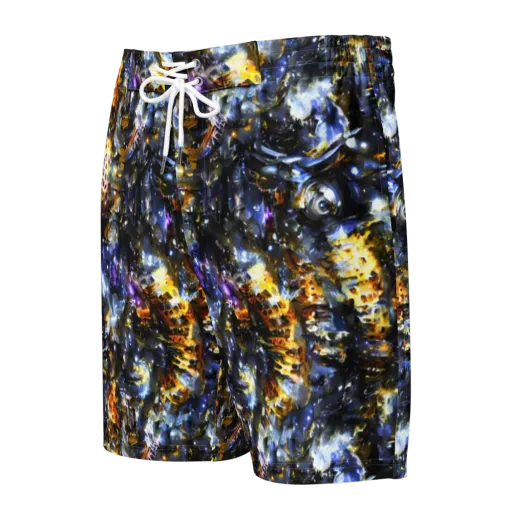 Obsidian Aurora on a Men's Board Shorts