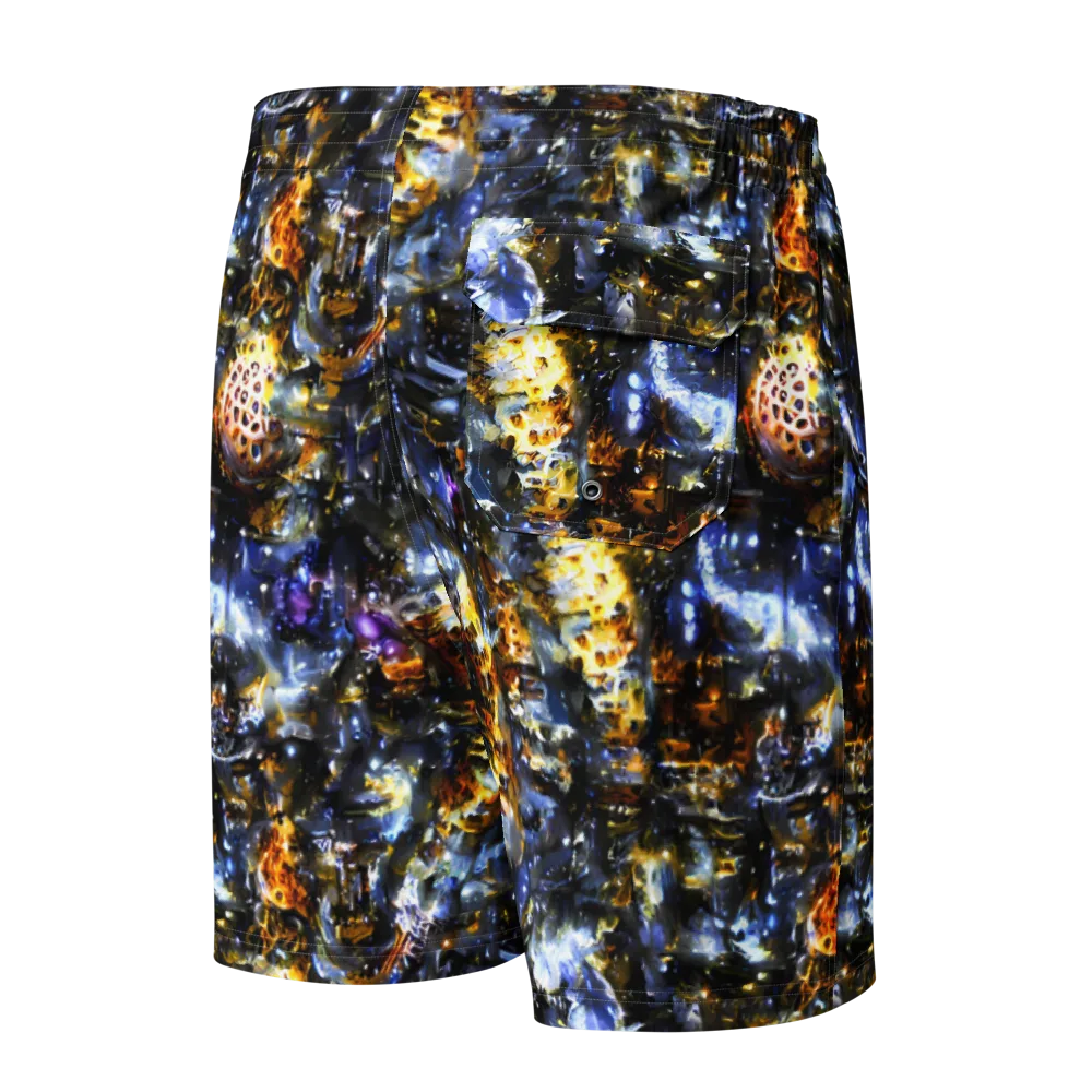 Obsidian Aurora on Men's Board Shorts — Back