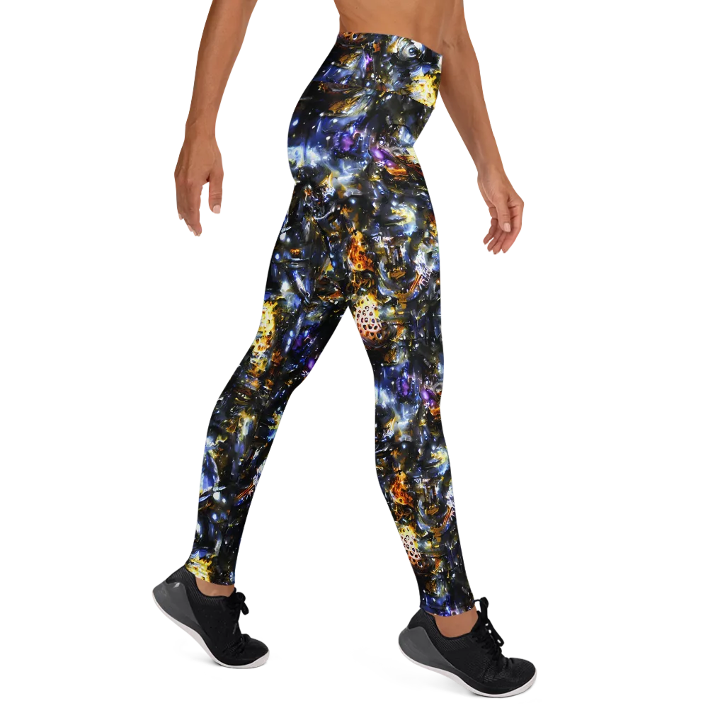 Obsidian Aurora on Yoga Leggings — Right