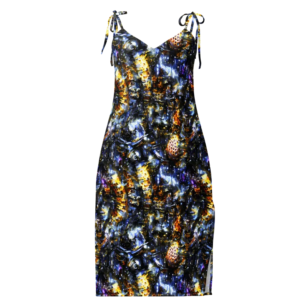 Obsidian Aurora on Slip Dress — Front