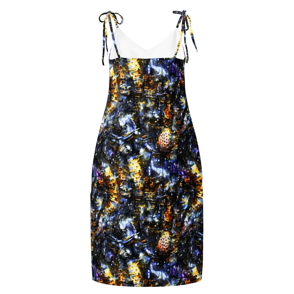 Obsidian Aurora on Slip Dress — Back