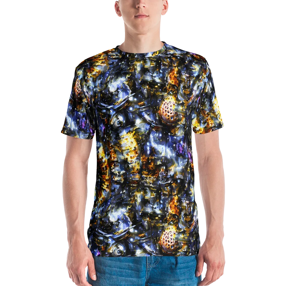 Obsidian Aurora on Men's Crew Neck T-Shirt — Front