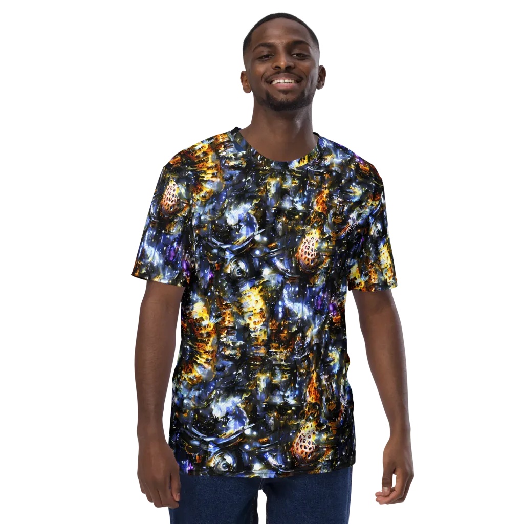 Obsidian Aurora on Men's Crew Neck T-Shirt — Front