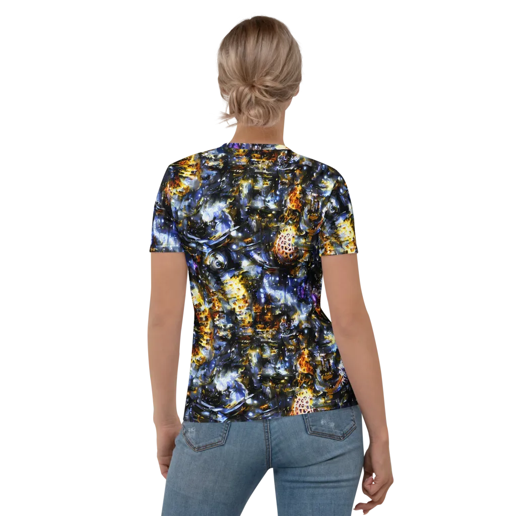 Obsidian Aurora on Women's Crew Neck T-Shirt — Back