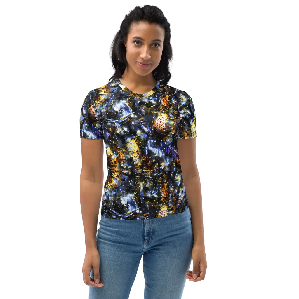 Obsidian Aurora on Women's Crew Neck T-Shirt — Front