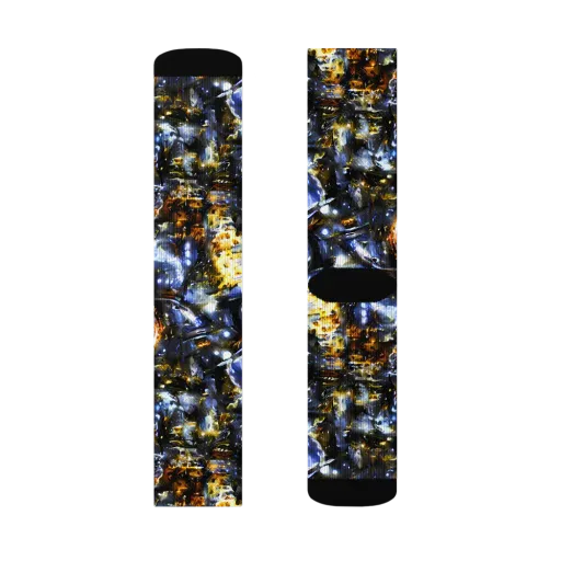 Obsidian Aurora on a Socks