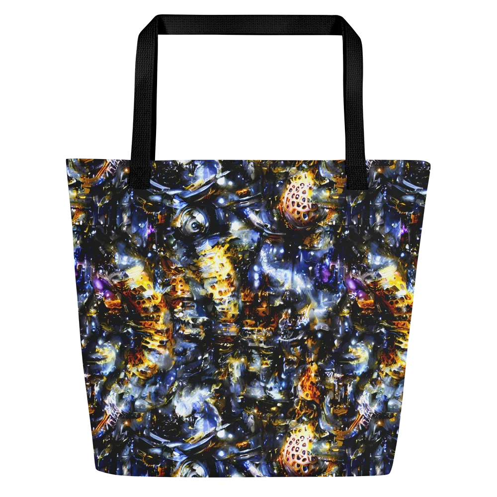 Obsidian Aurora on Large Tote Bag W/ Pocket — Front