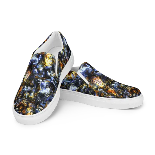 Obsidian Aurora on a Women's Slip-On Canvas Shoes