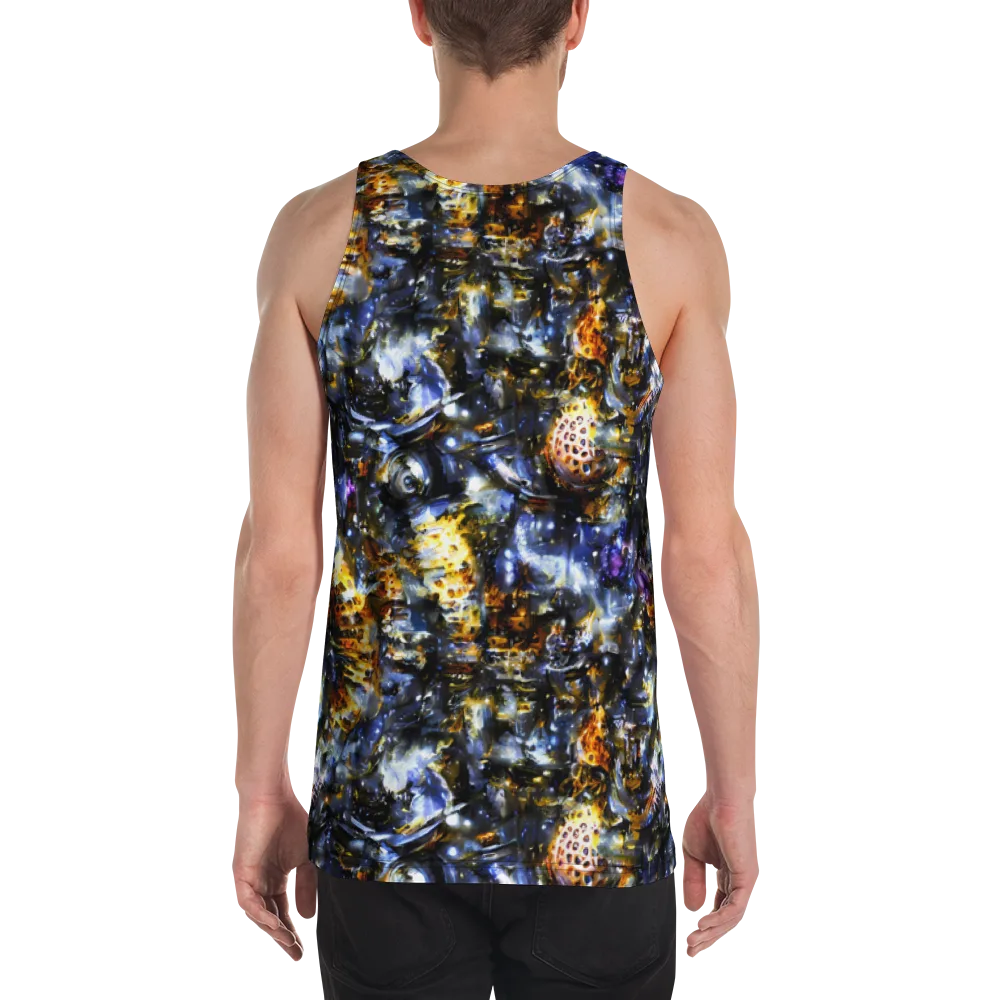 Obsidian Aurora on Men's Tank Top — Back