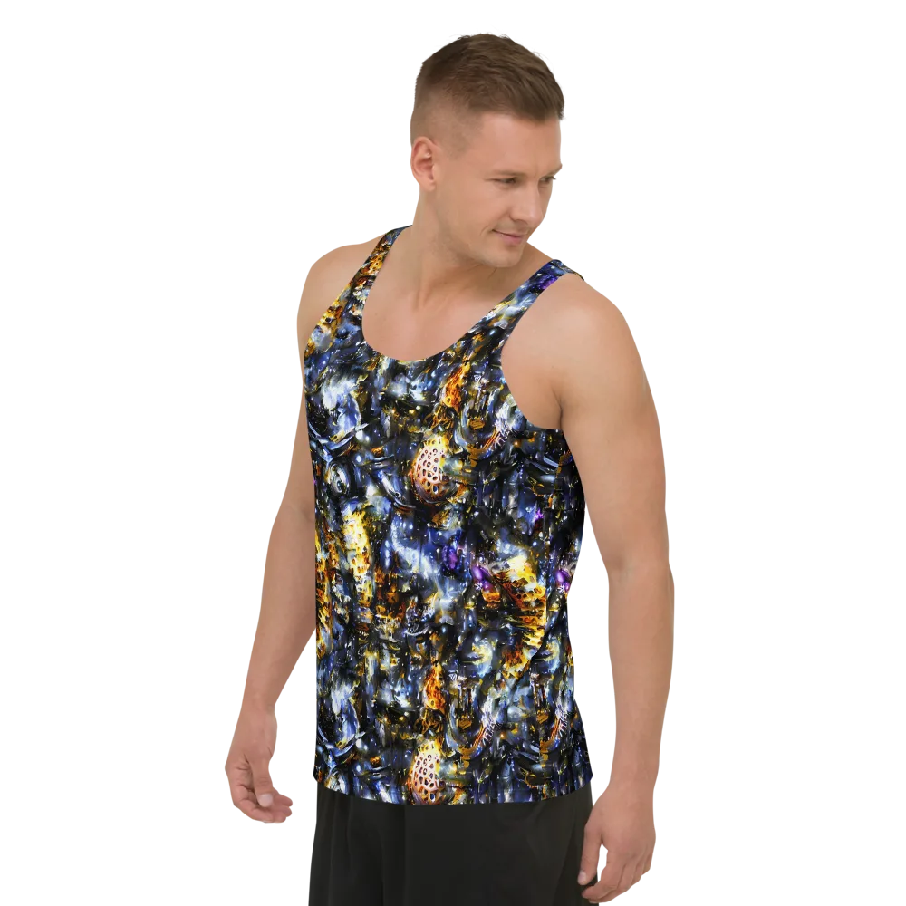 Obsidian Aurora on Men's Tank Top — Left Front