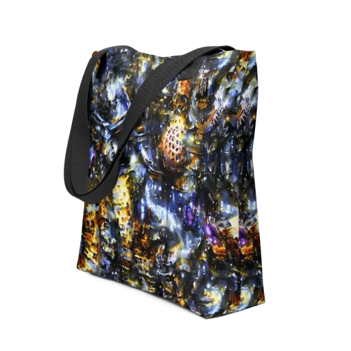 Obsidian Aurora on a Tote Bag