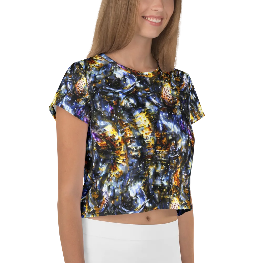 Obsidian Aurora on Crop Tee — Right