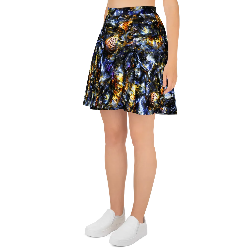 Obsidian Aurora on Skater Skirt — Left