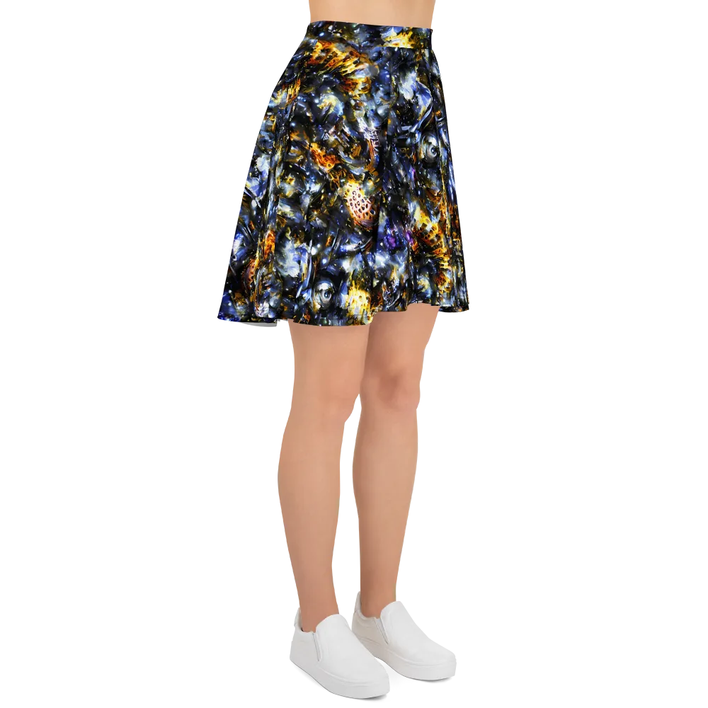 Obsidian Aurora on Skater Skirt — Right